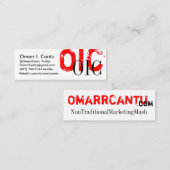 押されるプロフェッショナル スキニー名刺 (正面/裏面)