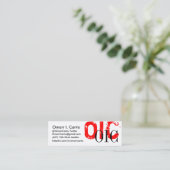 押されるプロフェッショナル スキニー名刺 (スタンド正面)