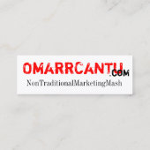 押されるプロフェッショナル スキニー名刺 (裏面)