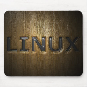 押されるLINUX マウスパッド