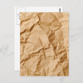 押しつぶされたしわを寄せられた包装紙のグランジな背景 ポストカード (正面/裏面)