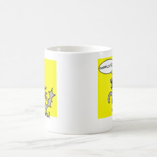 押しつぶされたふくろねずみのマグ コーヒーマグカップ