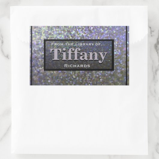 押しつぶされた憎しみに満ちた顔 長方形シール (バッグ)