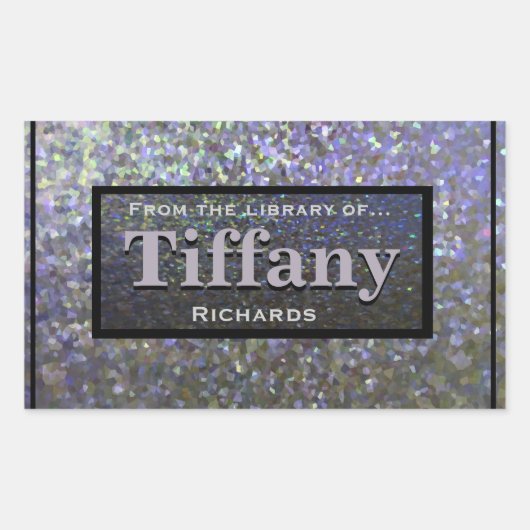 押しつぶされた憎しみに満ちた顔 長方形シール (正面)