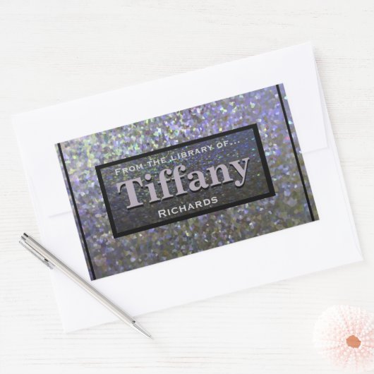 押しつぶされた憎しみに満ちた顔 長方形シール (封筒)