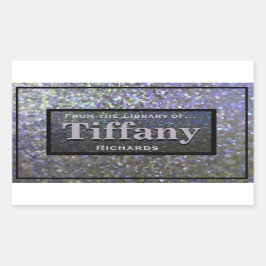 押しつぶされた憎しみに満ちた顔 長方形シール