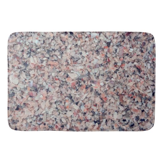 押しつぶされた海の貝のビーチ バスマット (正面)