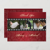 押しつぶされた赤いビロード/写真ポストカードありがとう ポストカード (正面/裏面)