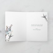 押しつぶされた野草が母の日のカードを畳む カード (内部)