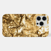 押しつぶされた金の折り目 iPhoneケース (裏面横)
