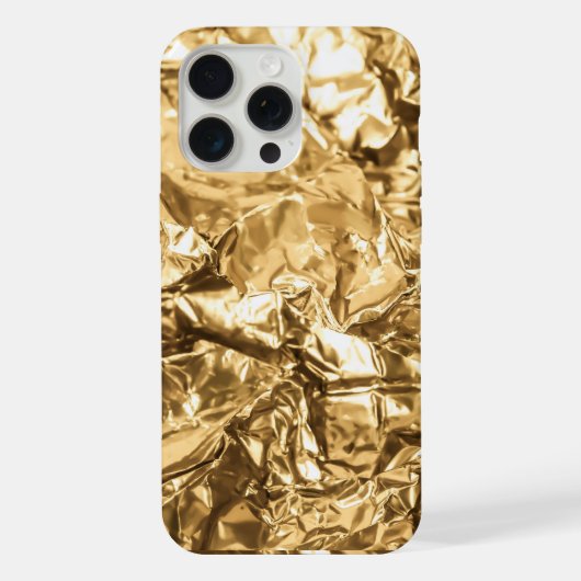 押しつぶされた金の折り目 iPhoneケース (裏面)
