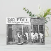 (押してあなたのスーツをもらう間)自由な演劇のゴルフ 招待状 (スタンド正面)