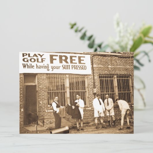 (押してあなたのスーツをもらう間)自由な演劇のゴルフ 招待状 (スタンド正面)