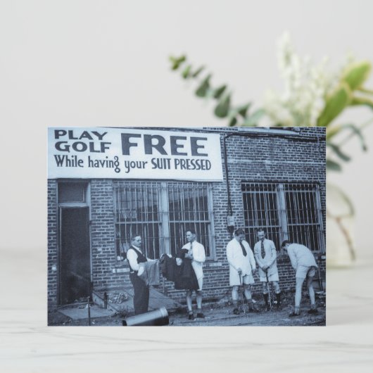 (押してあなたのスーツをもらう間)自由な演劇のゴルフ 招待状 (スタンド正面)