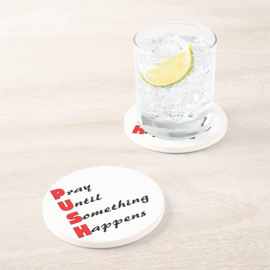 押しなさいまで何か起こる祈って下さい コースター (側面)