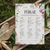 押しエレガントフローラブライダルシャワー財布ゲーム