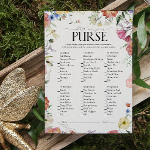 押しエレガントフローラブライダルシャワー財布ゲーム