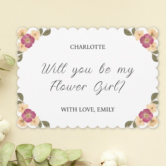 押しエレガント付け野花少女の提案 カード