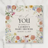 押しエレガント花水彩ありがとう フェイバータグ (正面)