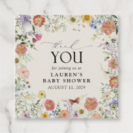 押しエレガント花水彩ありがとう フェイバータグ