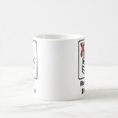 押しボタンは/ベーコンを受け取ります コーヒーマグカップ (中央)