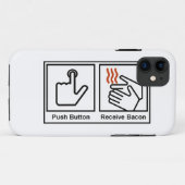 押しボタンは、ベーコンを受け取ります Case-Mate iPhoneケース (裏面(横))