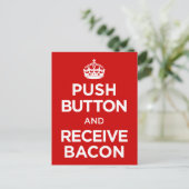 押しボタン受信ベーコン保- Calm Parody ポストカード (スタンド正面)