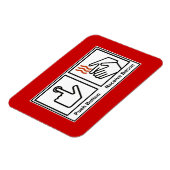 押しボタン、ベーコンの受信 マグネット (左側)