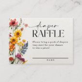 押しワイルドフラワーおむつラッフルエンクロージャカード エンクロージャーカード (正面)