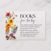 押しワイルドフラワーズブックベビーカード エンクロージャーカード (正面)