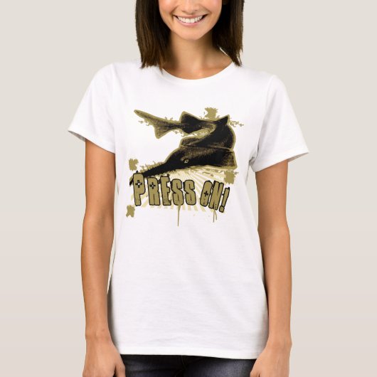 押し付ける Tシャツ (正面)