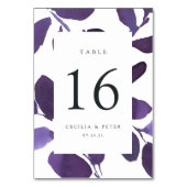 押し付けボタパーソナライズされたニカルテーブル番号カード テーブルナンバー (裏面)