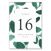 押し付けボタパーソナライズされたニカルテーブル番号カード テーブルナンバー (正面)