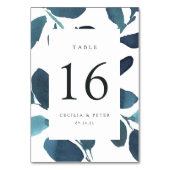 押し付けボタパーソナライズされたニカルテーブル番号カード テーブルナンバー (裏面)