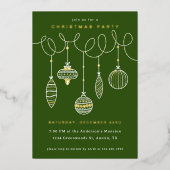 押し付け加工クリスマスオーナメント 箔シーズンカード (正面)