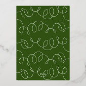 押し付け加工クリスマスオーナメント 箔シーズンカード (裏面)