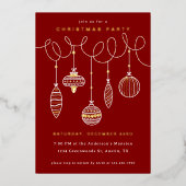 押し付け加工クリスマスオーナメント 箔シーズンカード (正面)