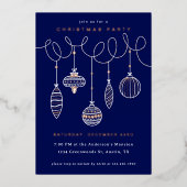 押し付け加工クリスマスオーナメント 箔シーズンカード (正面)