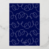 押し付け加工クリスマスオーナメント 箔シーズンカード (裏面)