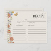 押し付け野花フローラ枠レシピカード (正面/裏面)