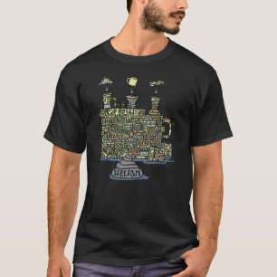 押し出し皮肉 Tシャツ
