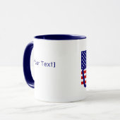 押し印米国国旗のマグカップ マグカップ (正面左)