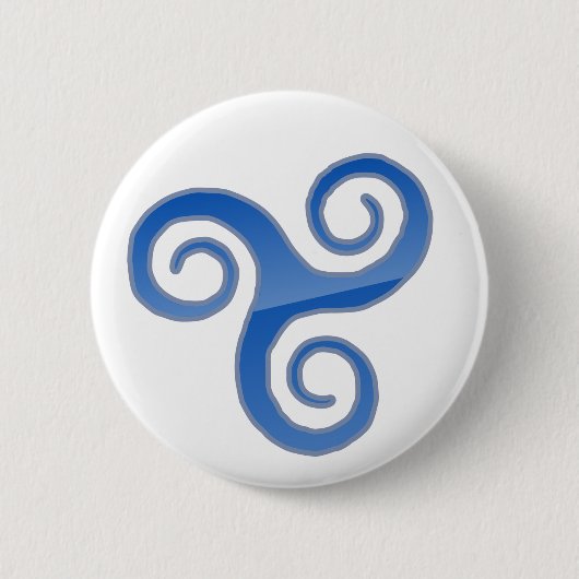 押し右のボタン 缶バッジ (正面)