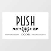 押し戸看板 ウィンドウサイン (シート)