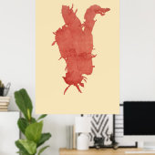 押し海藻オリジナル第2の4つ ポスター (ホームオフィス)