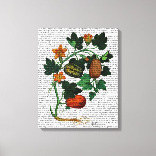 押し潰しつる植物1 キャンバスプリント (正面)