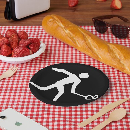 押し潰しプレーヤーアイコン ペーパープレート