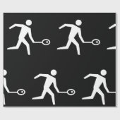 押し潰しプレーヤーアイコン ラッピングペーパー (フラット)