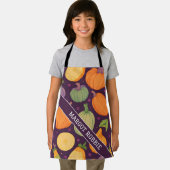 押し潰しレインボーカラフルパタパーソナライズされたーン エプロン (インサイチュ)