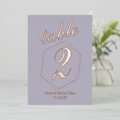 押し点々のある縁ど付けホイル表番号 箔招待状 (立ち正面)